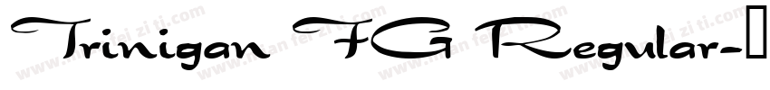 Trinigan FG Regular字体转换